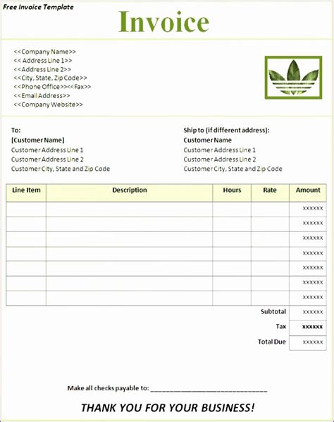 6 Catering Invoice Template Excel Excel Templates