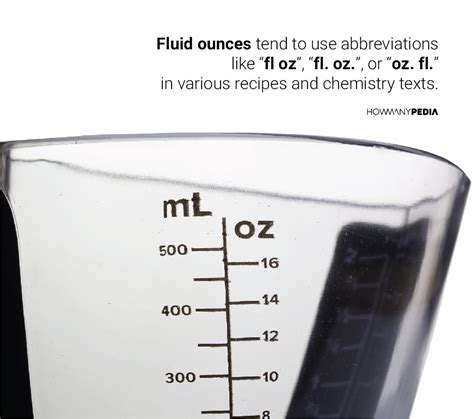 In most recipes, flour is supposed to be measured straight from the canister or package (the flour needs to be airy, if it seems compact, stir it in the container before measuring it). ML to OZ - Howmanypedia