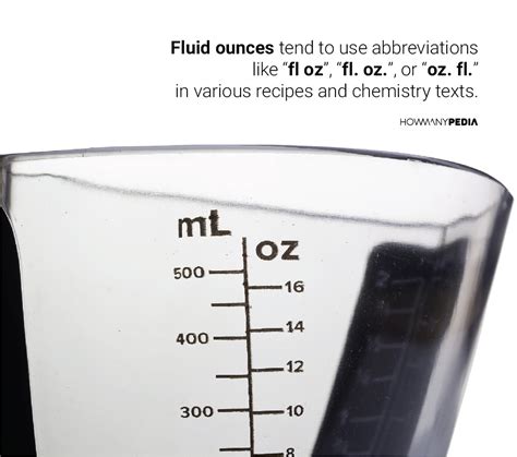 Us fluid ounce (fl oz, can also be abbreviated as oz. ML to OZ - Howmanypedia