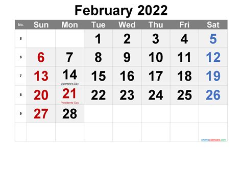 Febraury 2022 Calendar July Calendar 2022