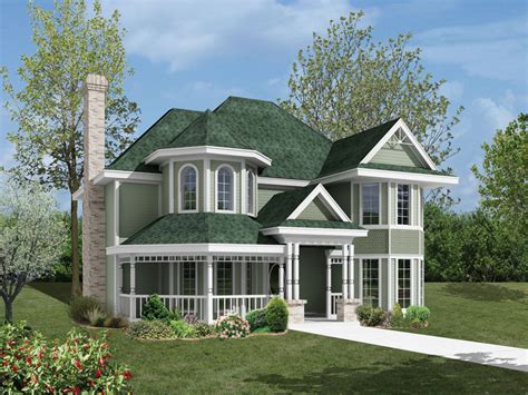 Victorian decorating hasn't been popular for a while now. Wedgegrove Victorian Home Plan 037D-0016 | House Plans and ...