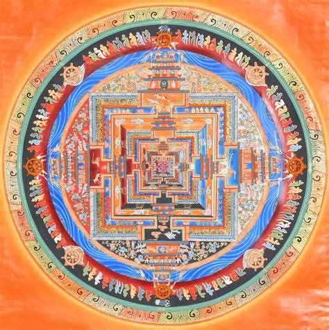 tibetan buddhist kalachakra mandala exotic india art