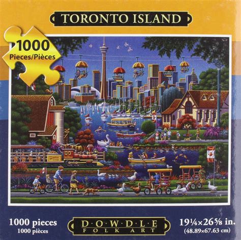 Toronto Island Jigsaw Puzzle By Dowdle Folk Art 2011 1000 Pieces