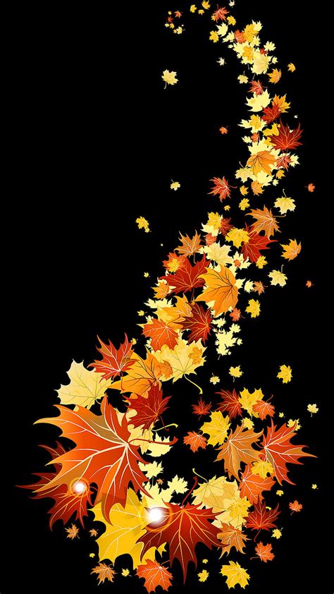 Fall Leaves Falling Wallpaper