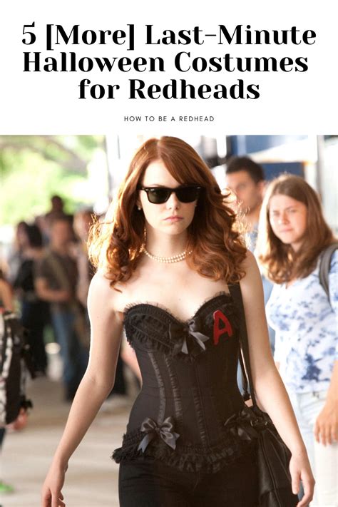 5 More Last Minute Halloween Costumes For Redheads Red Hair Halloween Costumes Red Head