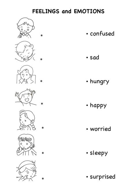Identifying Emotions Worksheet