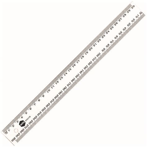 Where Are Mm On A Ruler Business Source 32365 12 Plastic Ruler 12