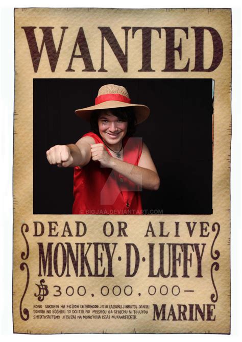 Monkey D Luffy Wanted Poster Handmade Print Drawing B Vrogue Co