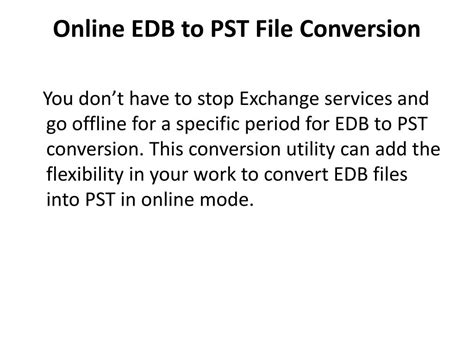 Ppt Edb To Pst Converter Powerpoint Presentation Free Download Id