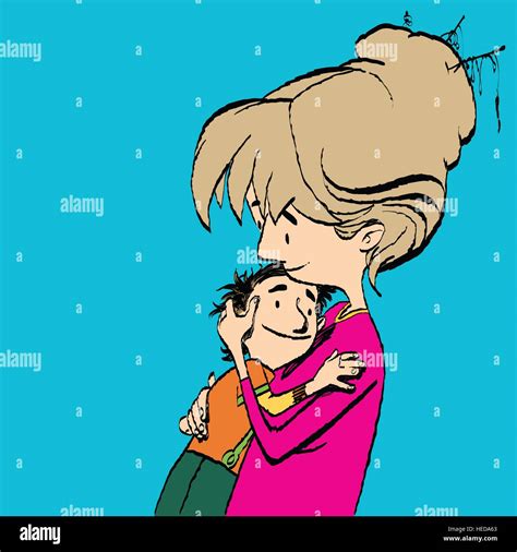 La Madre Y El Niño El Amor En La Familia Imagen Vector De Stock Alamy