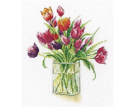 Cross Stitch Kit Tulips Craftvim