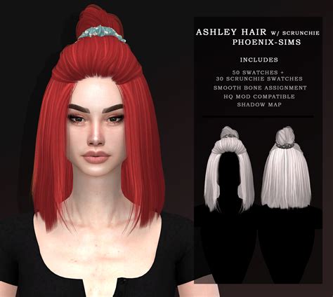 Phoenix Sims Ashley Hair Sims 4 Hairs