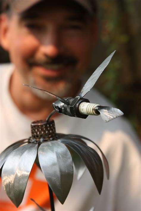 I really love the way this one came out. Bad Hammer Metalworks: New Flower/Hummingbird for Beth