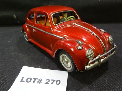 Sold At Auction Vintage Bandai Battery Operated Tin Volkswagen Beetle