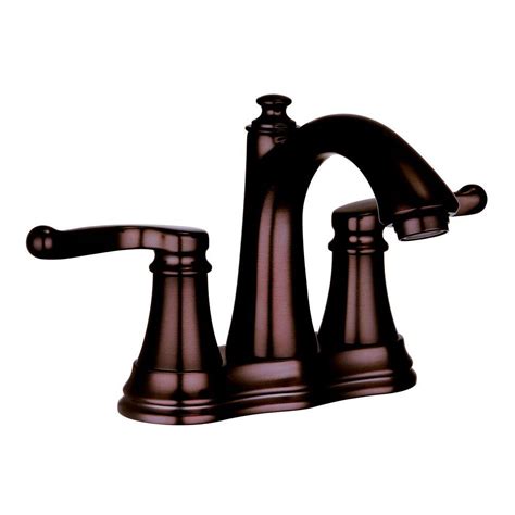 The most common oil rubbed bronze bathroom material is metal. Yosemite Home Decor 4 in. Centerset 2-Handle Deck-Mount ...