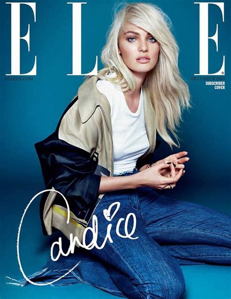 Candice Swanepoel For Elle Uk By Kai Z Feng Fashion Magazine Cover