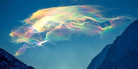 Mesmerizing Rainbow Clouds Captured On Siberian Peak This Is Mother