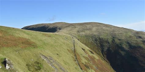 Panoramic Looking To Souther Fell Lake District Stock Image Image Of