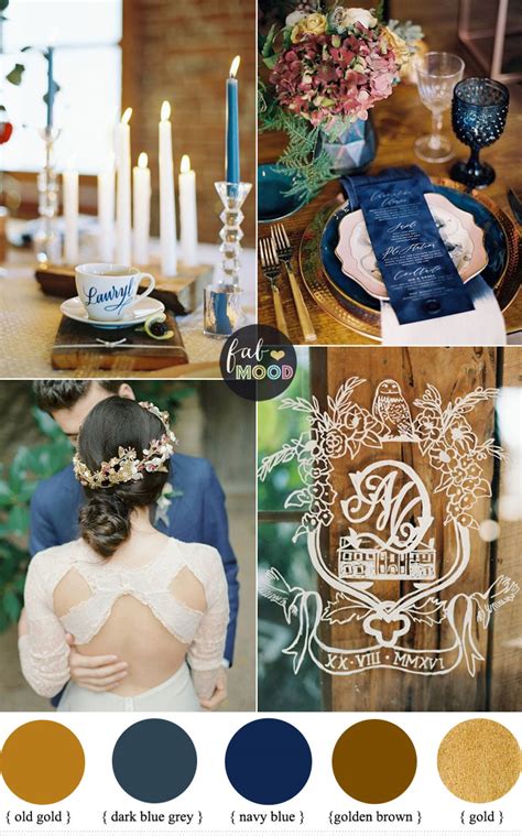 Navy Blue And Gold Wedding Colors Youll Fall In Love