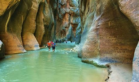 You Can Traverse The Lower Side Of The Narrows Valley At Zion National Park