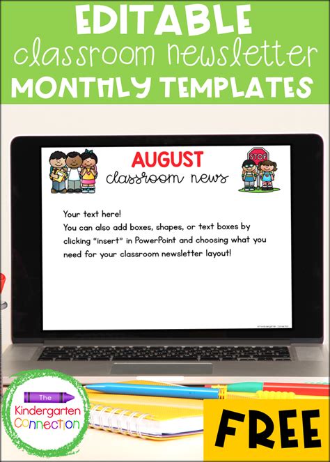 Free Editable Classroom Newsletter Template For Pre K And Kindergarten