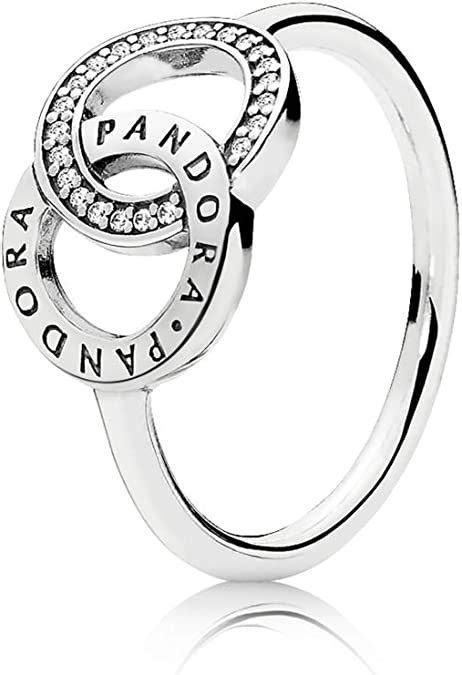 Pandora Women Silver Signet Ring 196326cz 56 Uk Fashion