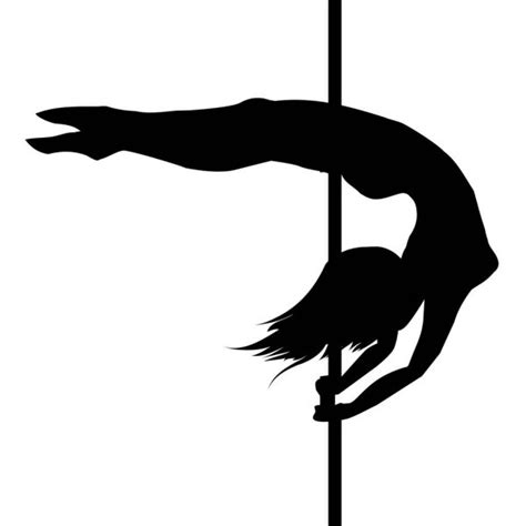 Pole Dancer Silhouette — Stock Vector © 89534886399mail