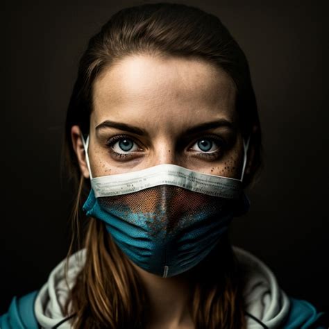 Premium Photo Image Of A Girl In An Antiviral Mask