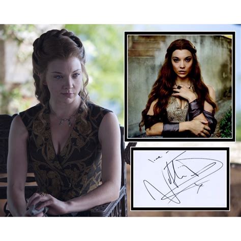 Natalie Dormer Signed Game Of Thrones Photo Mount