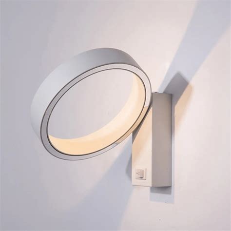 5w Modern Minimalist Led Aluminum Lamp Rotatable Bedside Lamp Wall Lamp