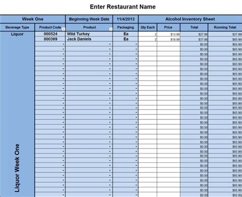 Free Food Inventory Spreadsheet Excel And Food Storage Inventory