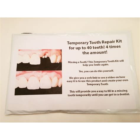 Temporary Tooth Repair Kit Dental Fix Missing Up To 40 Teeth 4 Times