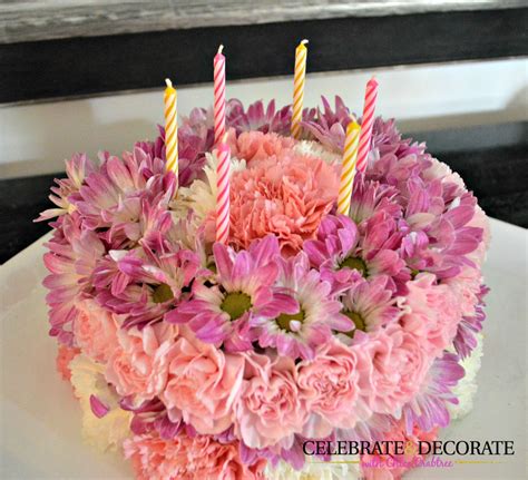 How To Make A Floral Birthday Cake Celebrate And Decorate Birthday