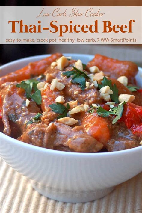 Slow Cooker Thai Beef Recipe Simple Nourished Living