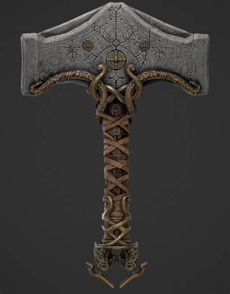 Thor S Hammer Fanart Felipe Marques Mjolnir Tattoo Thor Hammer