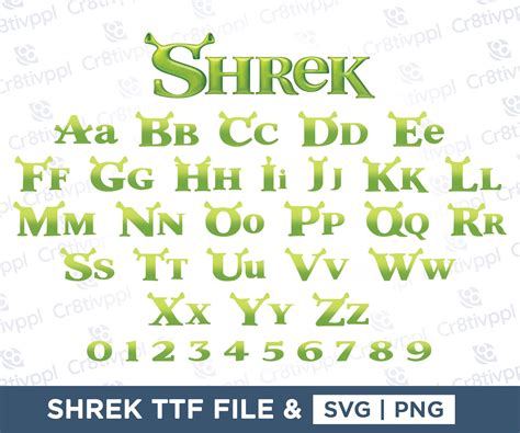 Fuente Shrek Shrek Svg Monograma Shrek Svg Fuente Shrek Etsy México