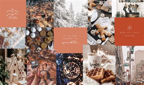 Christmas Wallpaper For Laptop Aesthetic Collage