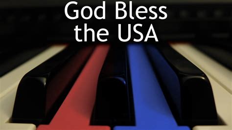 God Bless the USA - piano instrumental cover with lyrics ... I worked for all my life.