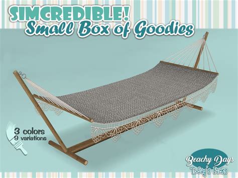 The Sims Resource Beachy Days Small Box Of Goodies 7 Hammock