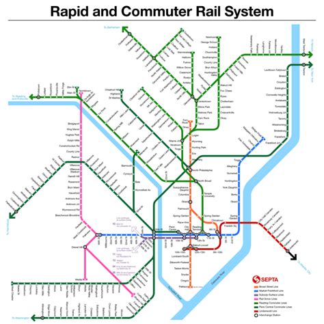 Transit Maps Historical Map Philadelphia Septa Map C 1979 1980