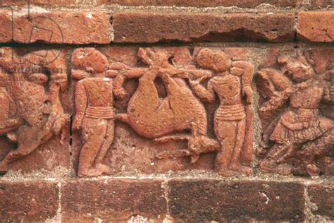 Hunting Scene Relief In Madan Mohan Temple 1694 Bishnupur West