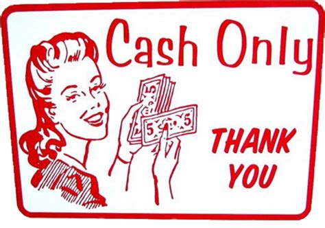 Download Hd Cash Only Sign Pay With Cash Only Transparent Png Image