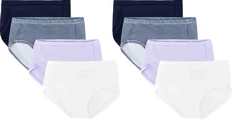 Hanes Womens Ultimate Cool Comfort Low Rise Brief Pack Assorted Assorted Pack Amazon