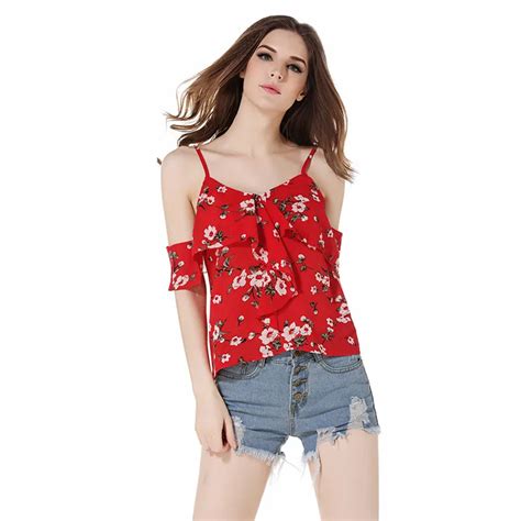 2018 Summer Sexy Backless Print Flower Women Tank Tops Girls Camis Elegant Halter Tops Party