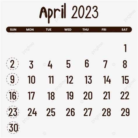 April 2023 Calendar Simple Minimalist Aesthetic April 2023 Calendar