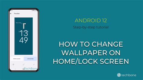 How To Change Wallpaper On Homelock Screen Android 12 Youtube