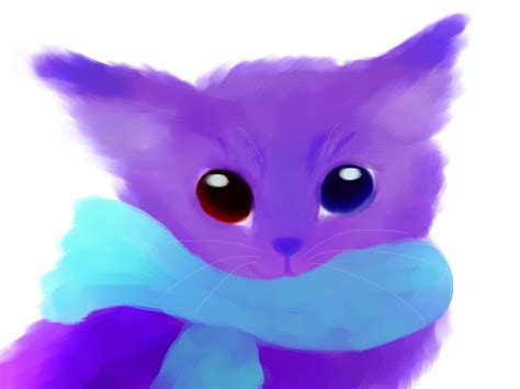 Purple Kitty By Smootheex On Deviantart