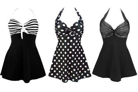 Cocoship Vintage Swimdress Is A Flattering One Piece Swimsuit