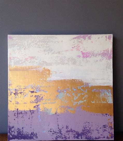 Abstract Pastel Painting 24x24 Gold By Jenniferflanniganart 25000