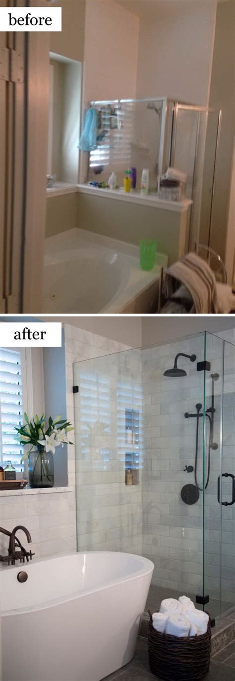 Trying to turn a dated or not so functional space into a beautiful and fully utilized area involves getting creative and making the most. Before and After Makeovers: 20+ Most Beautiful Bathroom ...